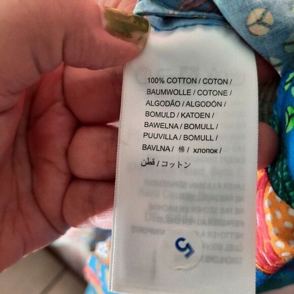 Farm Rio colorblock embroidered tropical tiered ruffle mini dress - Picture 13 of 13